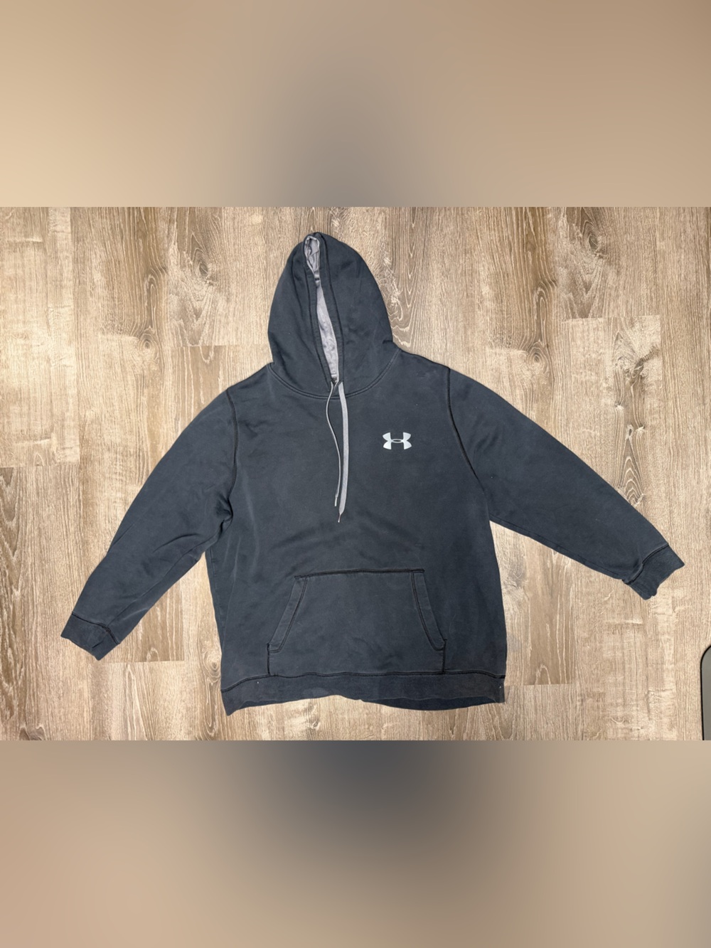 Under Armour Black Hoodie with Yellow Trim